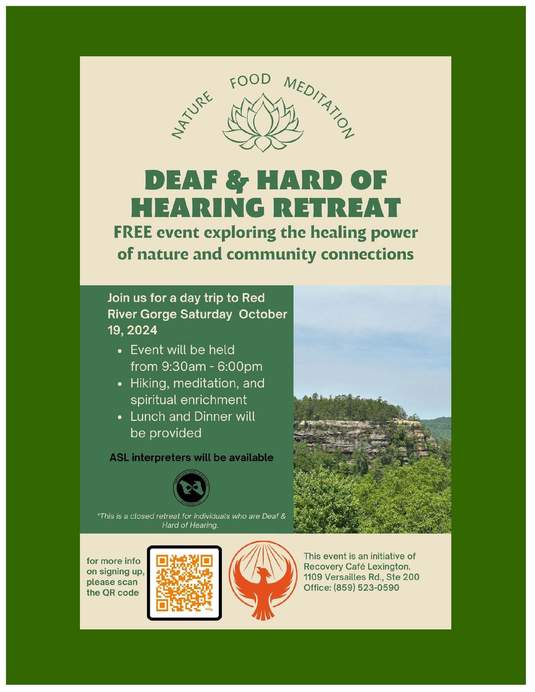 Deaf and Hard of Hearing Retreat